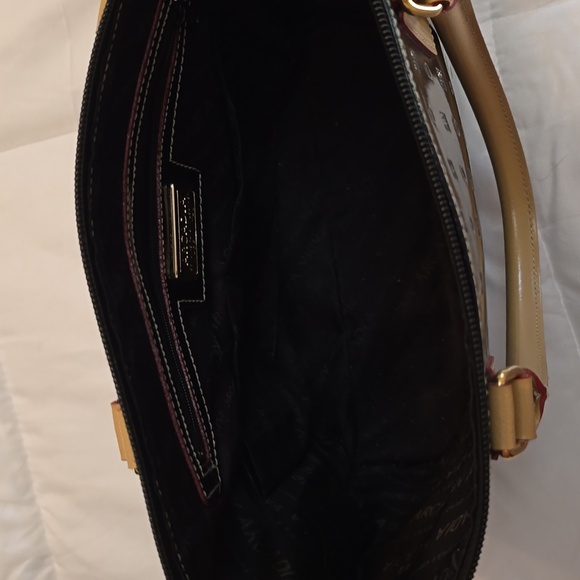 Arcadia Black Patent Leather Top Handle Handbag - Picture 3 of 6